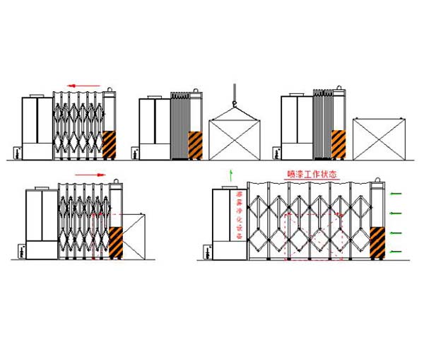 伸縮式移動(dòng)噴漆房 (13)
